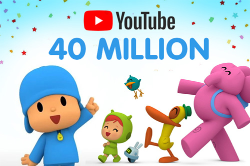 Pocoyo exceeds 40 million subscribers on YouTube